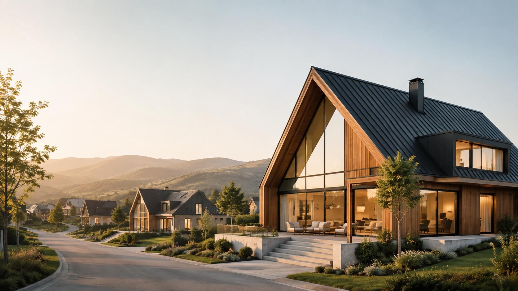 Modern Quebec home with property information